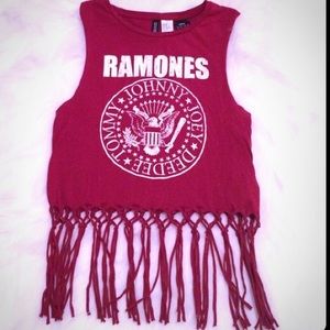 HnM Ramones Fringe Tank