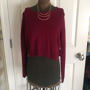 ⭐️ON SALE⭐️ Maroon Crop Sweater