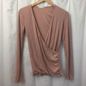 Urban Outfitters rose long sleeve top sz S
