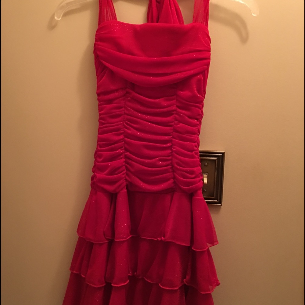 Red party dress size S