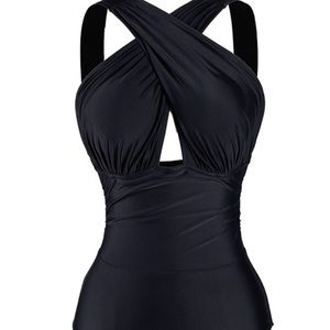 Cupshe.com Deep Feelings Cross One-piece