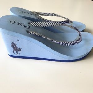 Polo Wedge Sandals