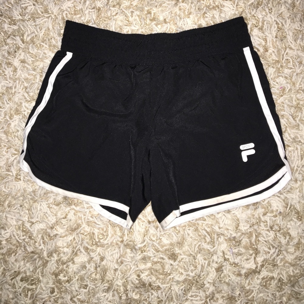 FILA SPORT black/white running shorts
