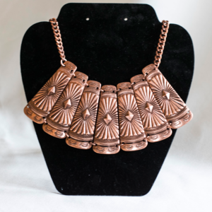 Bronze Tribal Statement Necklace