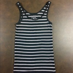 Black and White Striped Merona Tank Top
