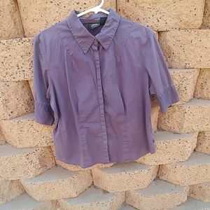 Purple button up shirt
