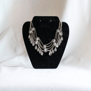 Silver Elaborate Choker Necklace