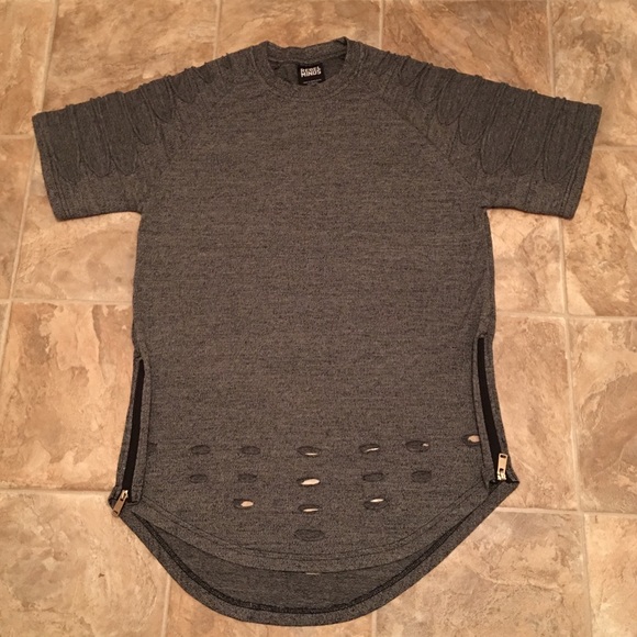 Charcoal Grey Rebel Minds EXTENDED TEE (TEE ONLY) - Picture 2 of 4