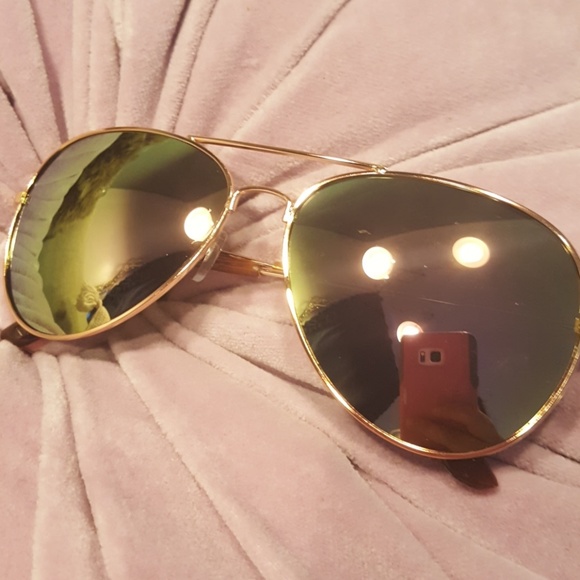Rose Gold and Pink Sunglasses - Picture 2 of 4