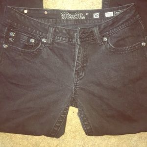 Black Miss Me skinny jeans, size 30.