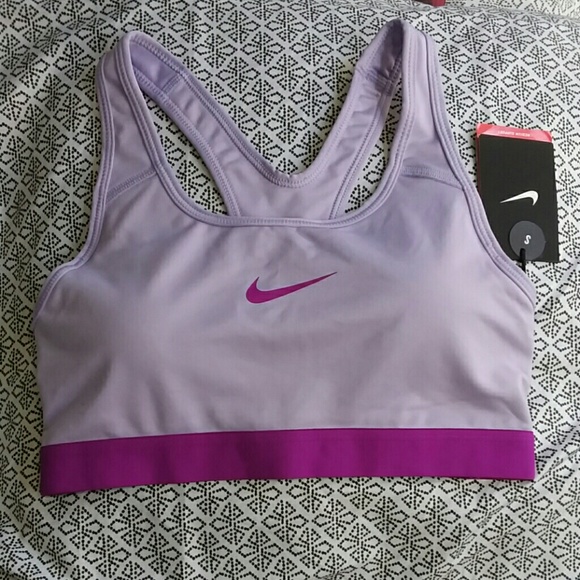 Nike Pro Classic Sports Bra - Purple - Sz S - NWT - Picture 1 of 6