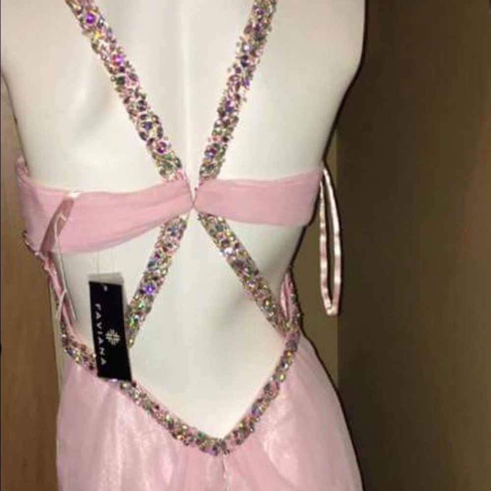 Light pink prom dress