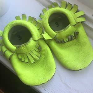 Neon freshly picked Mocs - from the sample sale
