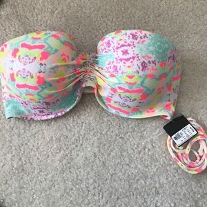 NWT Victoria's Secret strapless bikini top