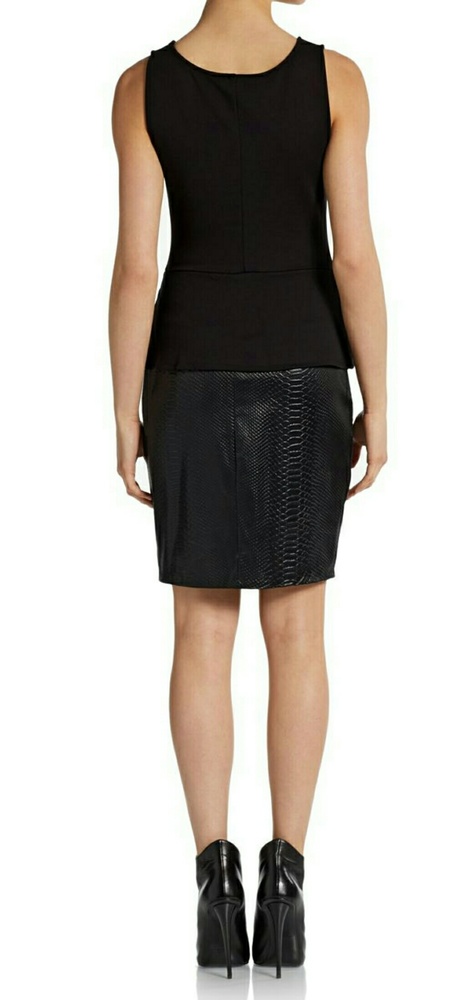 Bailey44 Faux Leather Python-Embossed Mini Dress - image 2