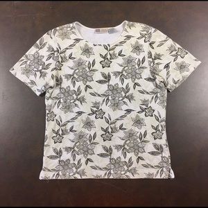 Faded glory floral tee