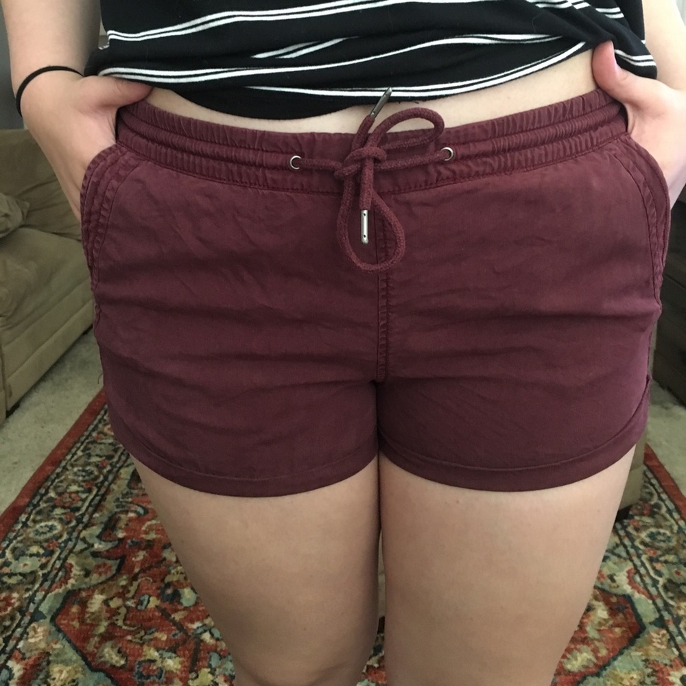 Maroon H&M shorts