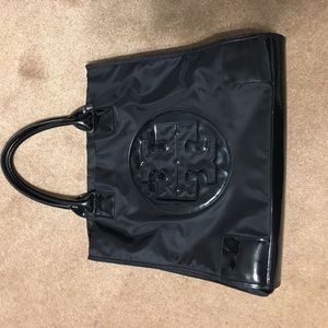 Tory Burch Large Ella' Nylon Tote- Black