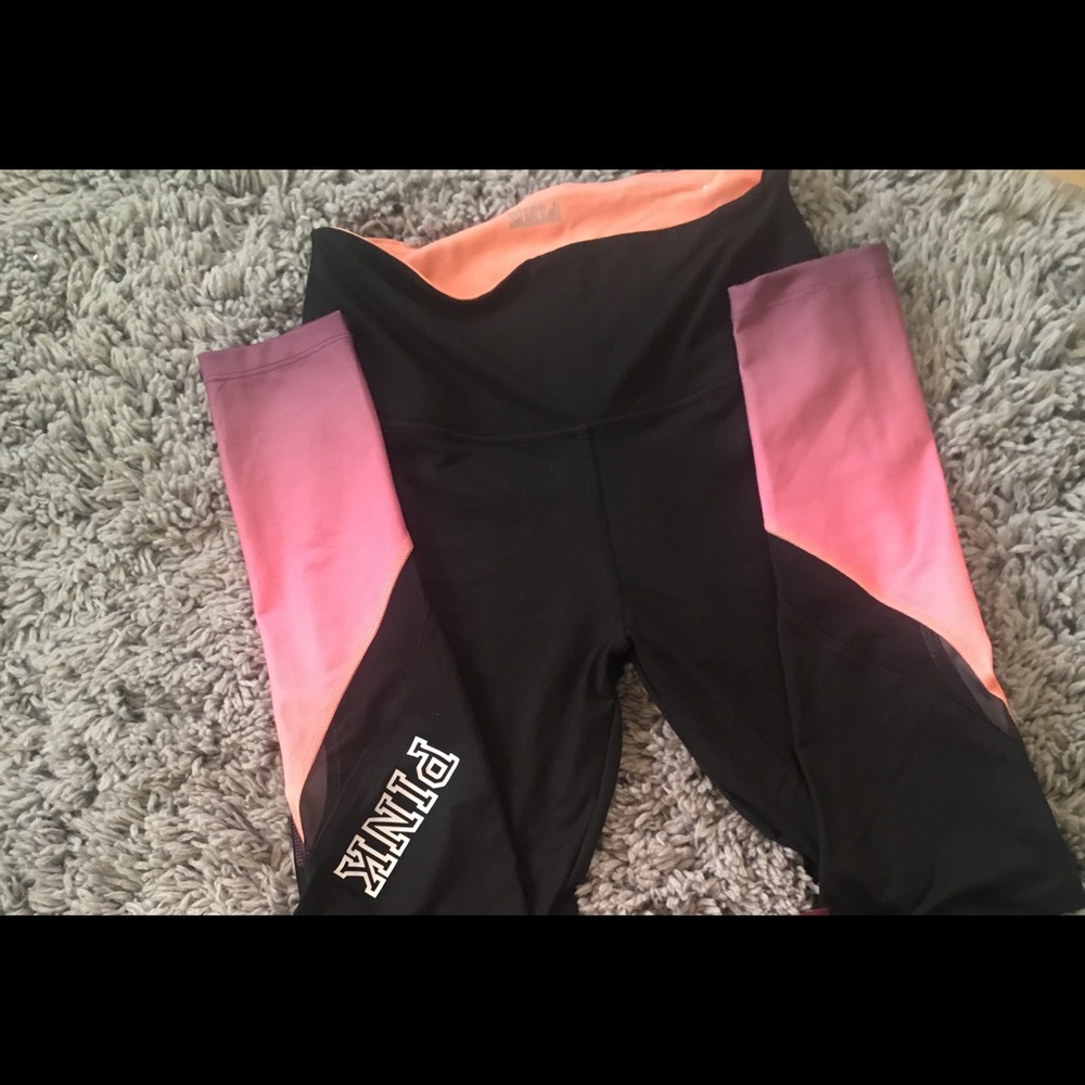 PINK ombré pink to purple leggings