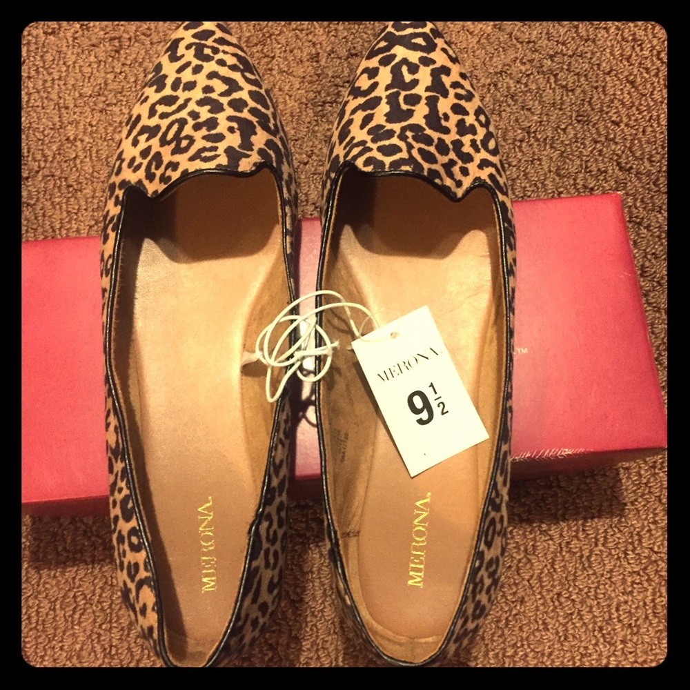 Merona Leopard Flats Sz 9.5