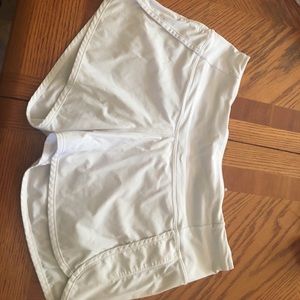 Lululemon white athletic shorts