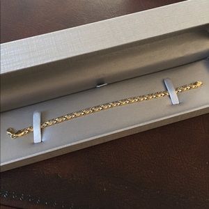 Two-tone gold bracelet