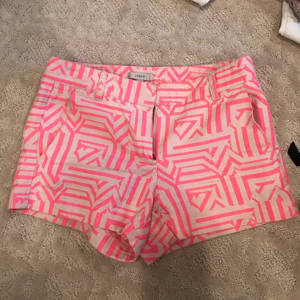 Pink jcrew shorts