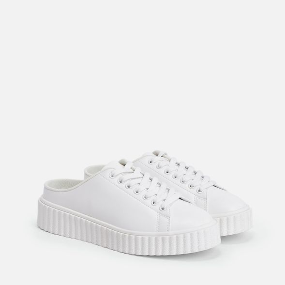 BNWT White Open-Back Sneakers