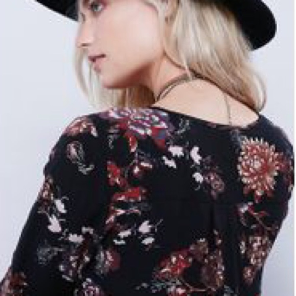 Heart Beat Printed Tunic DRESS Strappy Floral NEW - Picture 3 of 4