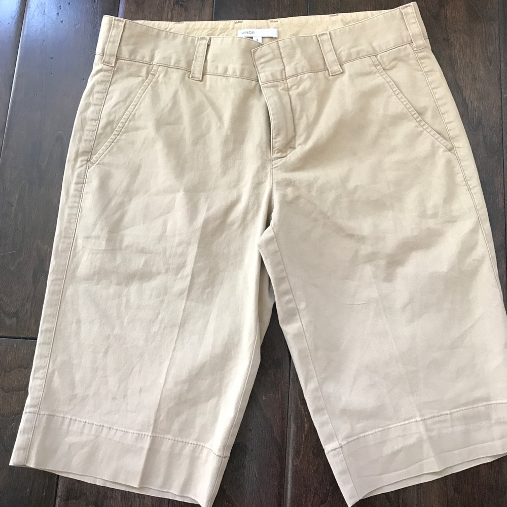 Vince khaki shorts.