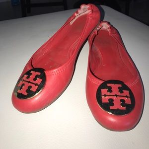Red Tory Burch ballet flats