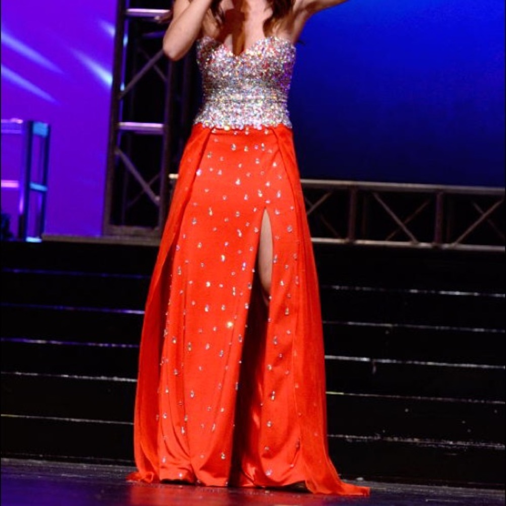 Ritzee Red Evening Gown