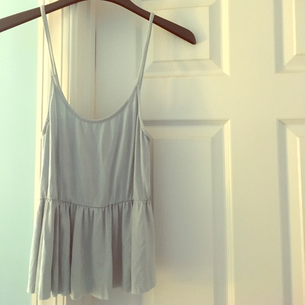 Pacsun Kendall and Kylie baby blue peplum tank
