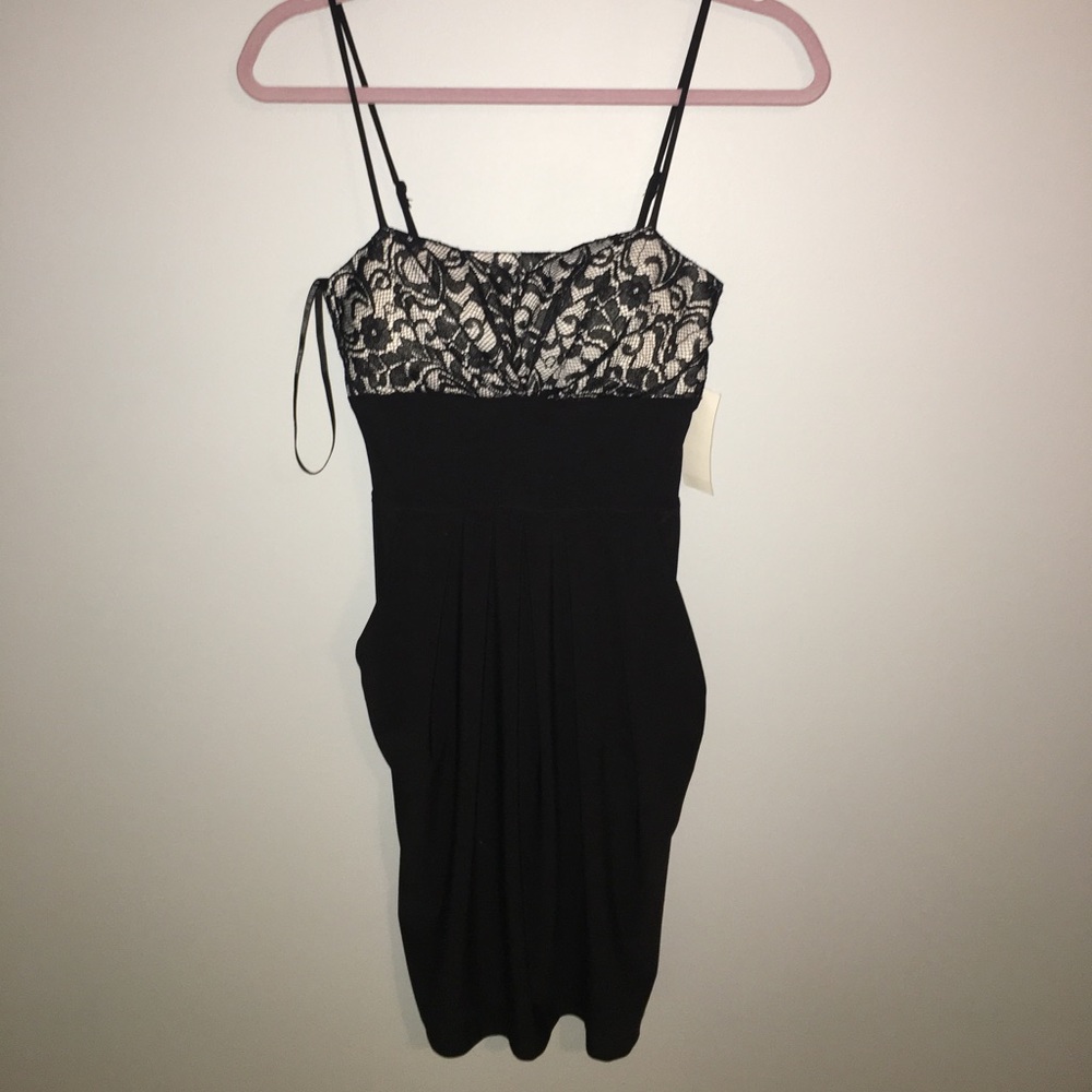 Black and White Lace Dress