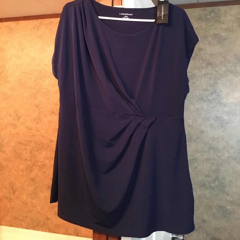 Simply Chic Drapey Tee in New Navy