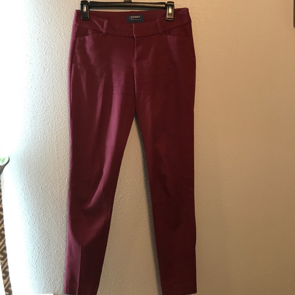 Maroon pixie pants
