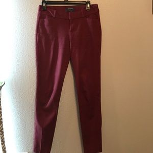 Maroon pixie pants
