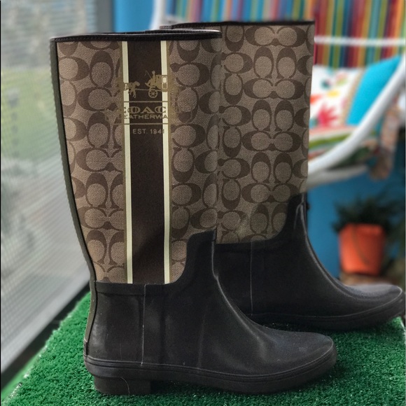 coach rubber boots