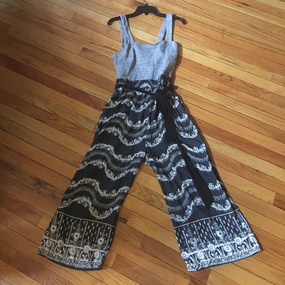 Anthropologie wide leg pant suit!