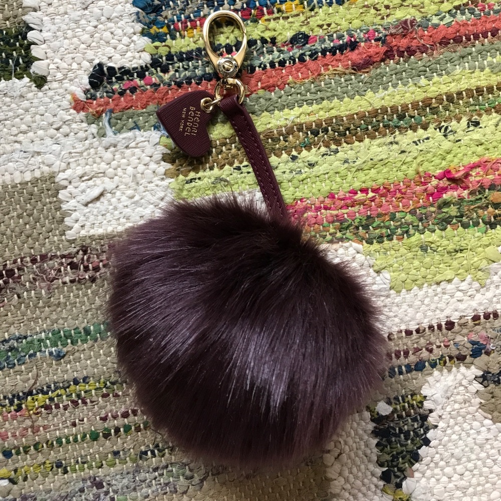 Henri Bendel Faux Fur Key Fob