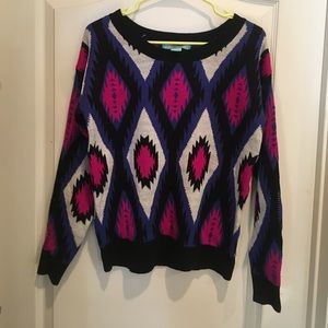 Bright and Quirky multicolor sweater Flying Tomato