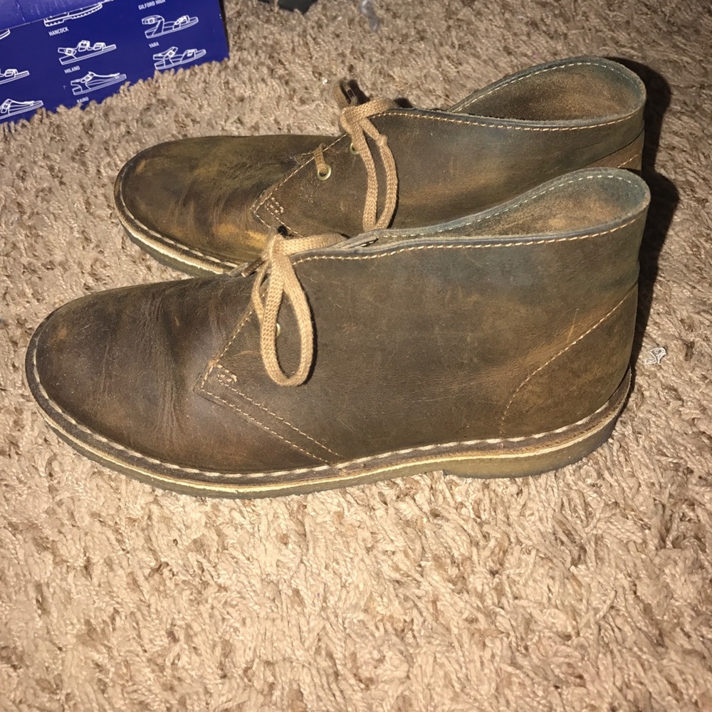 Clark's women's desert boot- beeswax leather