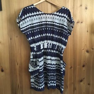 Myne silk open back mini dress with pockets 4