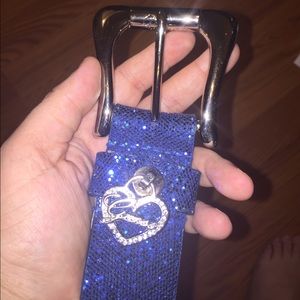 Glitter guess belt.