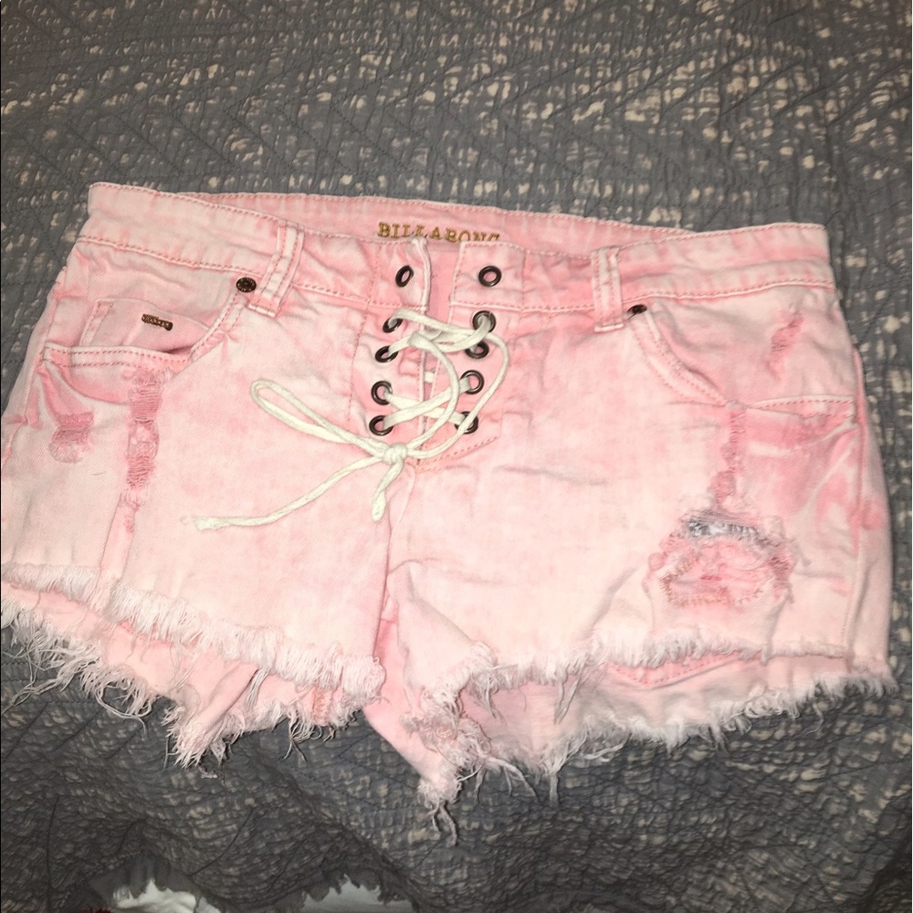 Pink Billabong Jean Shorts