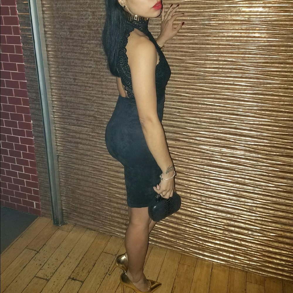 Sexy half lace dress. Size small.