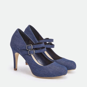 BNWY Blue Denim Heels