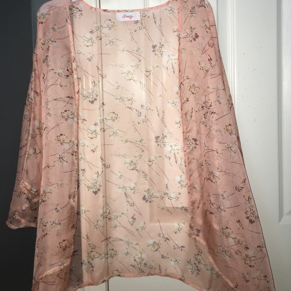 floral printed cardigan