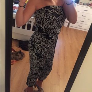 Black and white jumpsuit