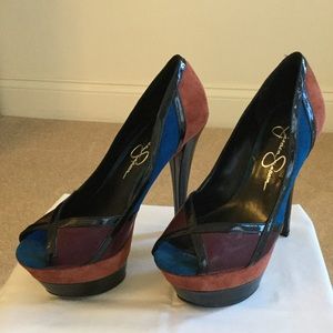 Jessica Simpson Multi Colored Heels